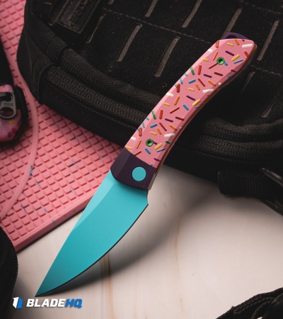 Kizer Mini Momo Liner Lock Knife Dessert Warrior® (3.2" Blue)